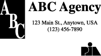 ABC Agency | 123 Main St., Anytown, USA | (123) 456-7890