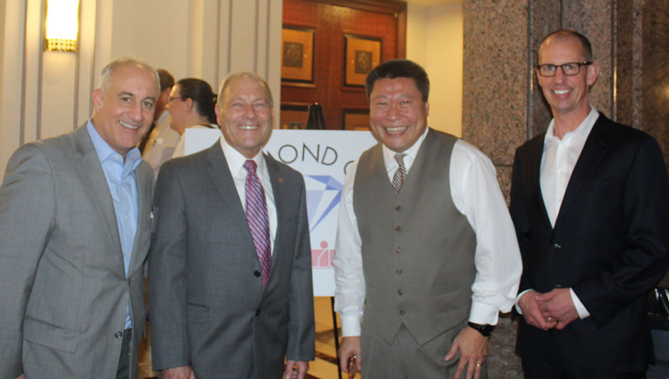 L-R: PIACT Member John Ambrusco; PIACT past President Jonathan Black, LUTCF, CPIA, CLTC; Sen. Tony Hwang, R-28; and PIACT National Director and past President Timothy G. Russell, CPCU.