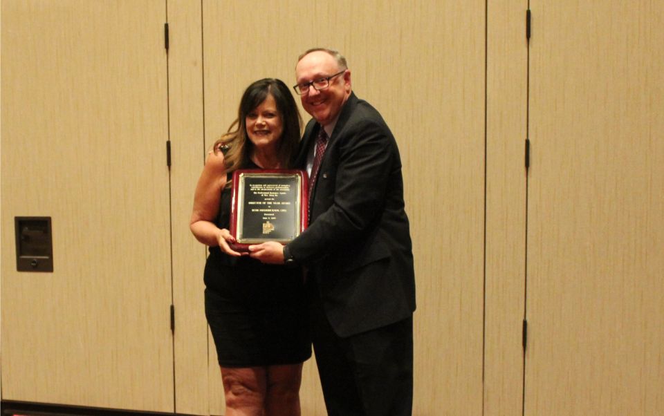 Director of the Year award was presented to Beth Frederickson, CPIA, of Voluntary Risk Managers, 
