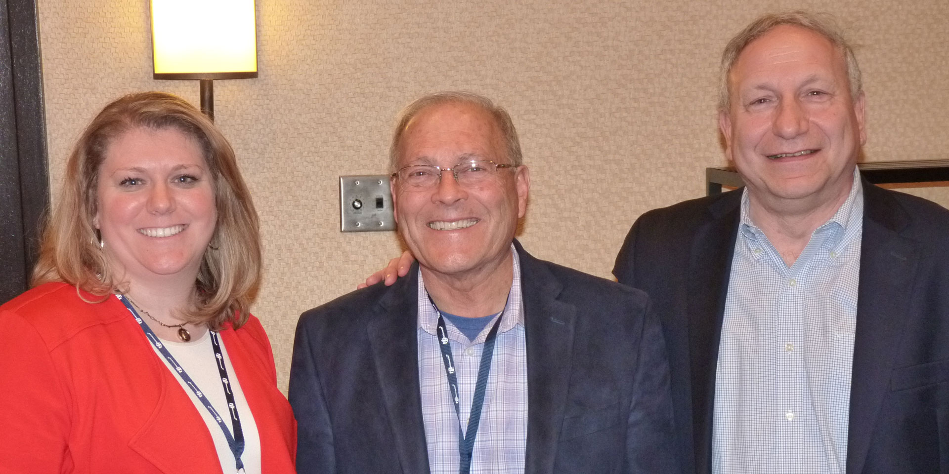 L-R: PIACT Government Affairs Counsel Sarah Coli, Esq.; PIACT past Presidents Jonathan Black, LUTCF, CPIA, CLTC; and James Pascarella, CPCU.