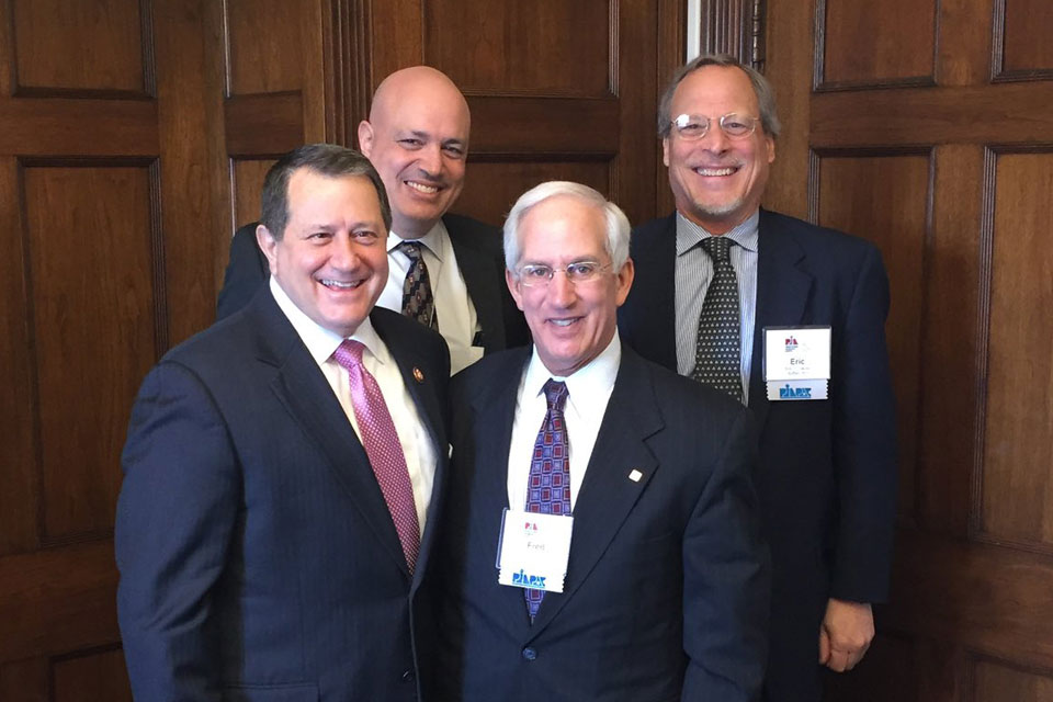 
L-R: Rep. Joseph Morelle, D-25; PIANY Member Evan Spindleman; PIANY immediate past President Fred Holender, CPCU, CLU, ChFC, MSFS; and PIANY Director Eric T. Clauss.