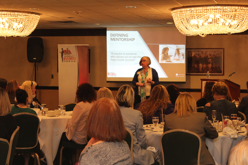 Cynthia Heismeyer, vice president, director of marketing, Selective Insurance, during her presentation.