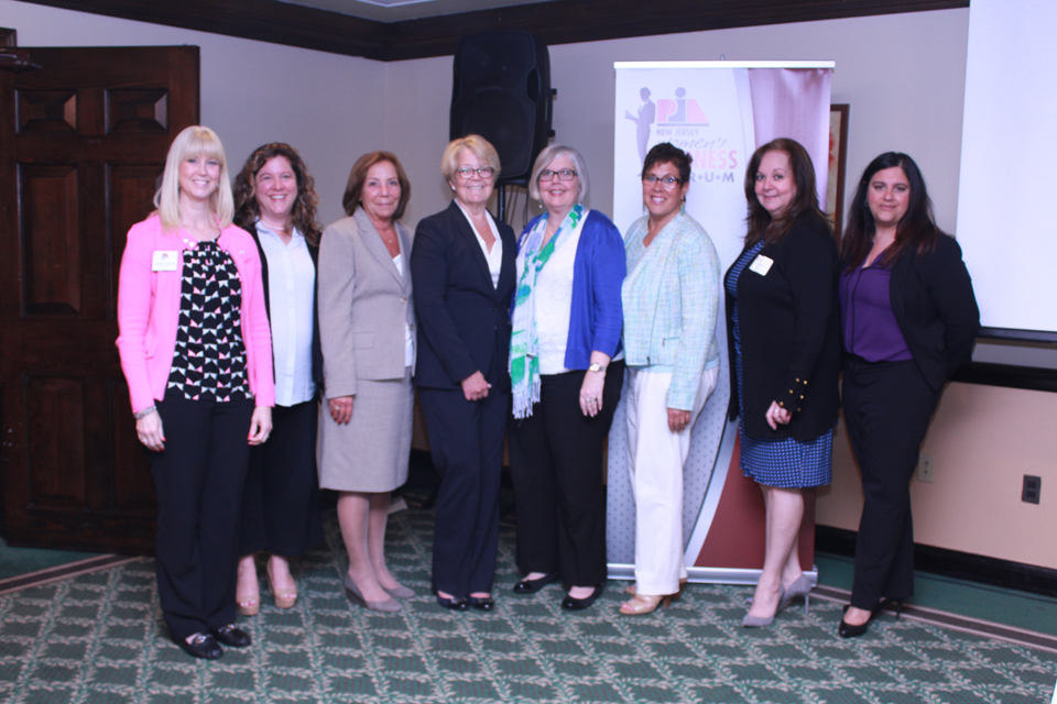 Some of PIANJ Women’s Business Forum Committee members with the day’s speakers from (L-R): PIANJ Director Jocelyn Rineer, CIC, CLP, CIIP; PIANJ President Kacy Campion Renna, CIC; PIANJ past President Donna M. Cunningham, CPIA; Karen Murdock; Cynthia Heismeyer; Gloria Epp; PIANJ Director Maria N. Escalona, CPIA; and Angela LaPenna.